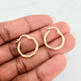 Candongas Lore 1.1gr / 2cm / Oro Amarillo 18K &