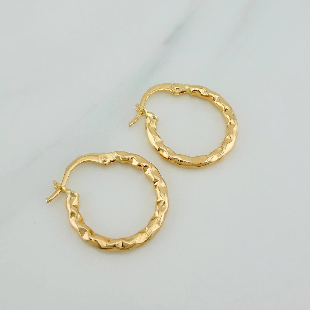 Candongas Iris 1.25gr / 2cm / Oro Amarillo 18K &