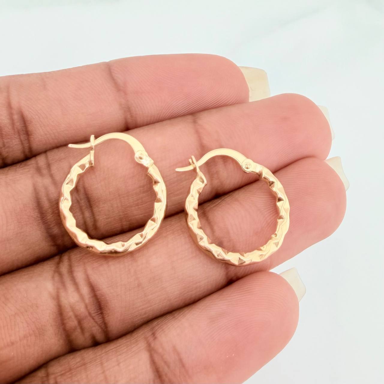 Candongas Iris 1.25gr / 2cm / Oro Amarillo 18K &