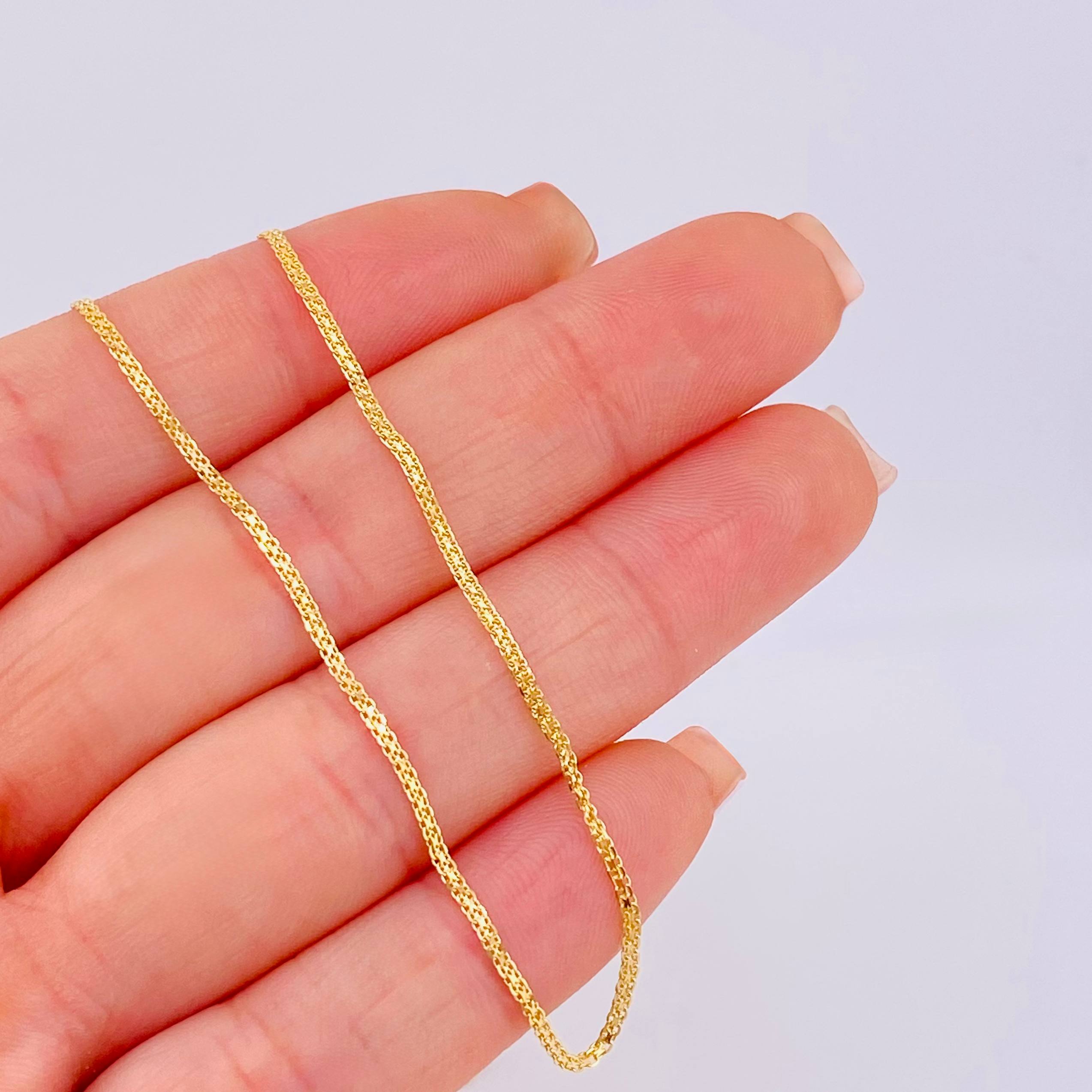 Cadena China 1.8gr / 42.5cm / 1.3mm Oro Amarillo +1 18K (Oferta) *