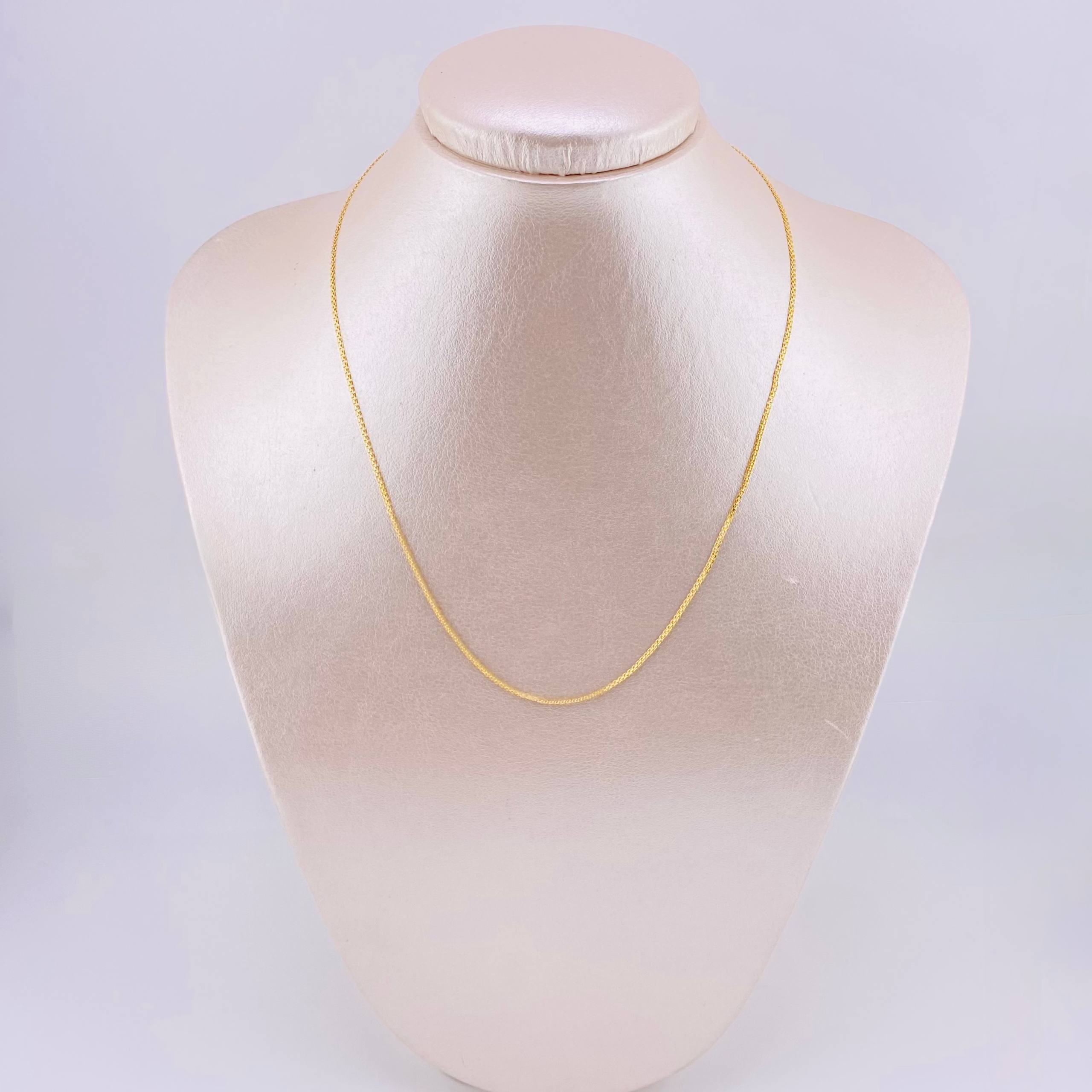 Cadena China 1.8gr / 42.5cm / 1.3mm Oro Amarillo +1 18K (Oferta) *