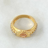 Anillo Correa Corona 5.15gr / T6 3/4 / Tres Oros 18K ©