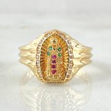 Anillo Virgen de Guadalupe 3.95gr / T7 1/2 / Oro Amarillo 18K ©