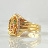 Anillo Virgen de Guadalupe 3.95gr / T7 1/2 / Oro Amarillo 18K ©