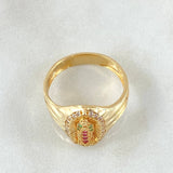 Anillo Virgen de Guadalupe 3.95gr / T7 1/2 / Oro Amarillo 18K ©