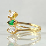 Anillo Trio Gotas 3.1gr / T7 1/2 / Oro Amarillo 18K ©