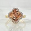 Anillo Trebol 3.05gr / T6 / Tres Oros 18K ©