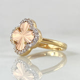 Anillo Trebol 3.05gr / T6 / Tres Oros 18K ©