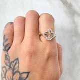 Anillo Trebol 3.05gr / T6 / Tres Oros 18K ©