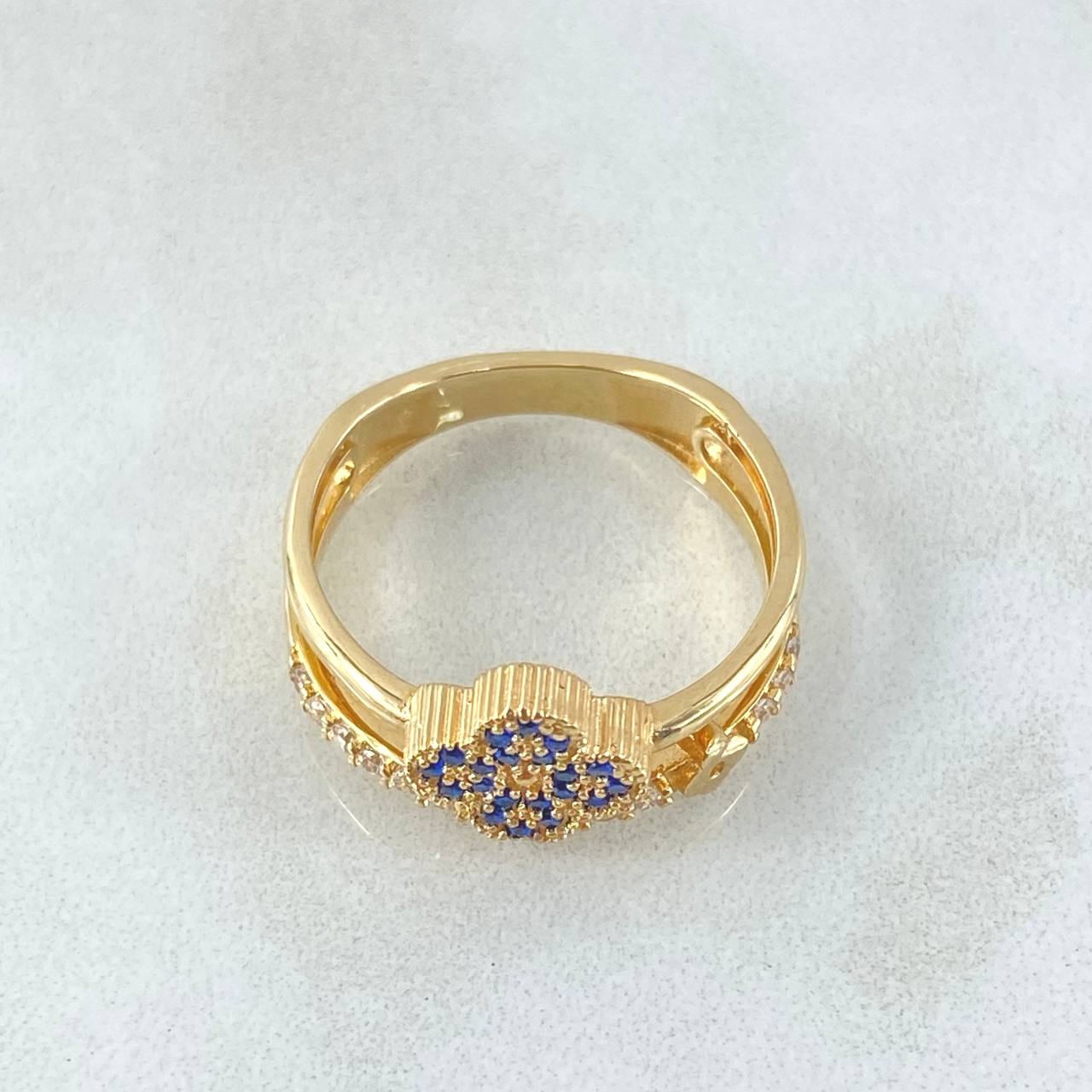 Anillo Trebol Lineal 3.3gr / T6 1/4 / Oro Amarillo 18K ©