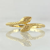 Anillo Serpientes 2.5gr / T7 1/2 / Oro Amarillo 18K ©