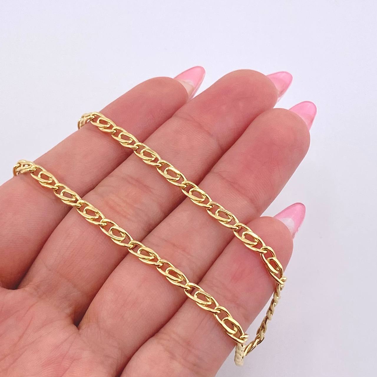 Cadena Lumachina 7.8gr / 60cm / 3mm Oro Amarillo +3 18K