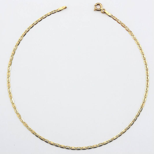 Tobillera Plana 1.45gr / 25cm / 1.8mm Tres Oros +3 18K