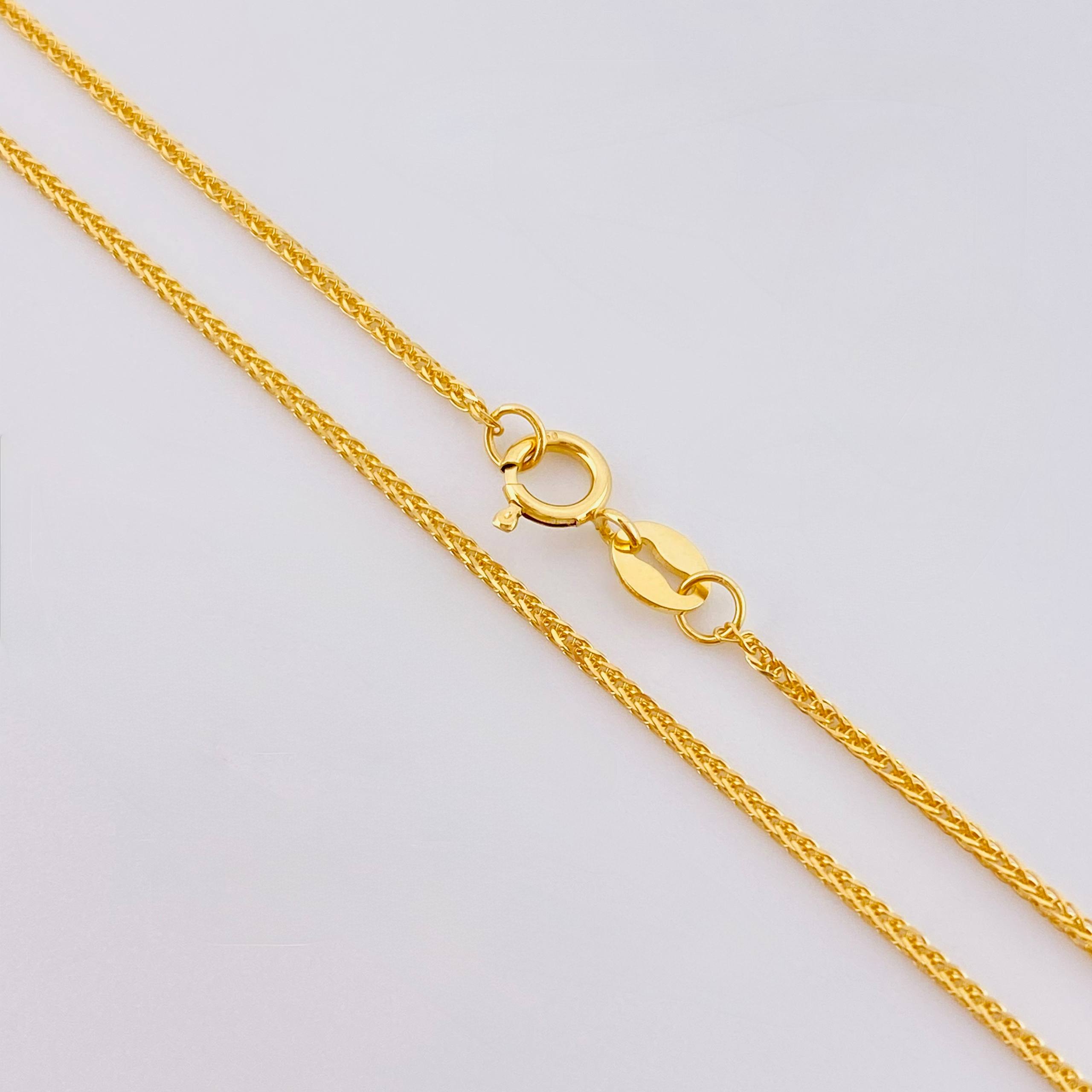 Cadena Franco 1.7gr / 50cm / 1.2mm Oro Amarillo +3 18K *