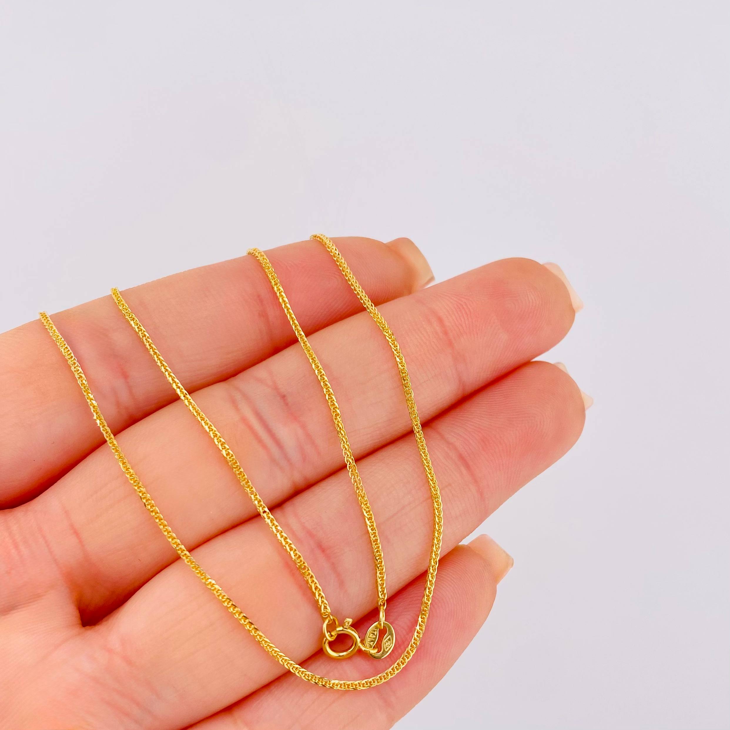 Cadena Franco 1.75gr / 50cm / 1.2mm Oro Amarillo +3 18K *
