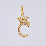 Dije Corona Letra C 1.55gr / 2.7cm / Oro Amarillo 18K