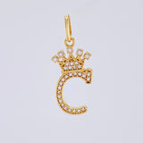 Dije Corona Letra C 1.6gr / 2.6cm / Oro Amarillo 18K