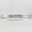 Pulso Aro Espiga Diamantado 4.55gr / 19cm / 4mm Oro Blanco +4 18K *