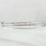 Pulso Aro Segmentado 2.75gr / 20cm / 2.5mm Oro Blanco +4 18K *