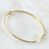 Pulso Aro Liso 5.05gr / 19cm / 3mm Oro Amarillo +4 18K *
