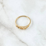 Anillo Mariposas Diapausas 1.8gr / T6 3/4 / Circones Multicolor Oro Amarillo 18K ©