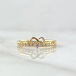 Anillo Infinito Coquett 2.25gr / T6 3/4 / Circones Blancos Oro Amarillo 18K ©