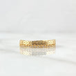 Anillo Oso TS Hilera 2.5gr / T7 3/4 / Circones Blancos Oro Amarillo 18K ©