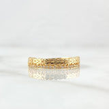 Anillo Oso TS Hilera 2.5gr / T7 3/4 / Circones Blancos Oro Amarillo 18K ©