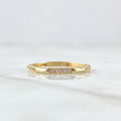 Anillo Carril de Orion 1.3gr / T6 1/4 / Circones Blancos Oro Amarillo 18K ©