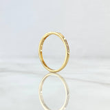 Anillo Carril de Orion 1.3gr / T6 1/4 / Circones Blancos Oro Amarillo 18K ©