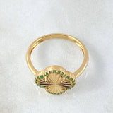 Anillo Trebol Dorado 2.9gr / T7 1/2 / Oro Amarillo 18K