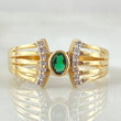 Anillo Cetro Rayado 2.95gr / T7 1/2 / Oro Amarillo 18K