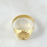 Anillo Sello Corona 2.6gr / T10 / Oro Amarillo 18K ©