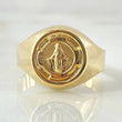 Anillo Sello Virgen Milagrosa 2.5gr / T11 / Oro Amarillo 18K