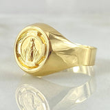 Anillo Sello Virgen Milagrosa 2.5gr / T11 / Oro Amarillo 18K