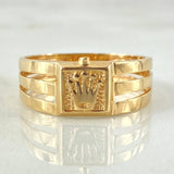 Anillo Corona 2.85gr / T7 1/2 / Oro Amarillo 18K ©