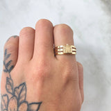 Anillo Corona 2.85gr / T7 1/2 / Oro Amarillo 18K ©