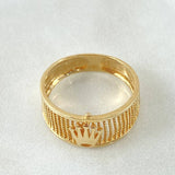 Anillo Punteado Corona 3.55gr / T8 / Oro Amarillo 18K