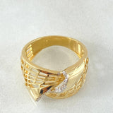 Anillo Ondas Enmalladas 3.9gr / T6 3/4 / Oro Amarillo 18K
