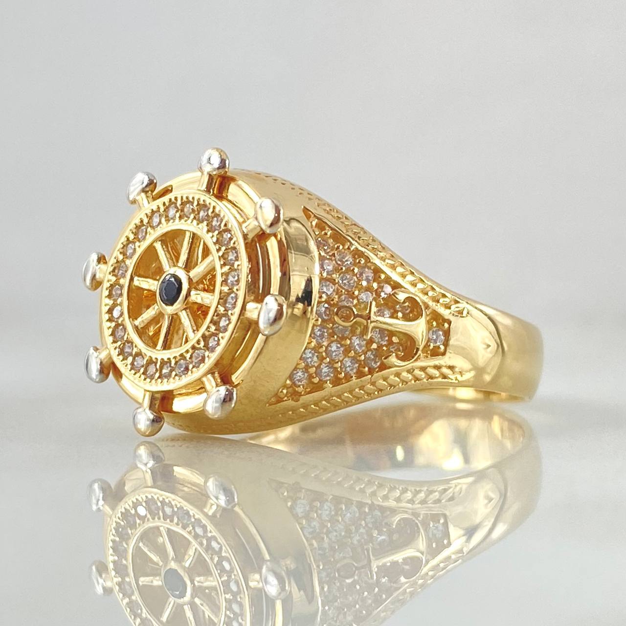Anillo Timon Movil 9.25gr / T10 1/2 / Oro Amarillo 18K ©