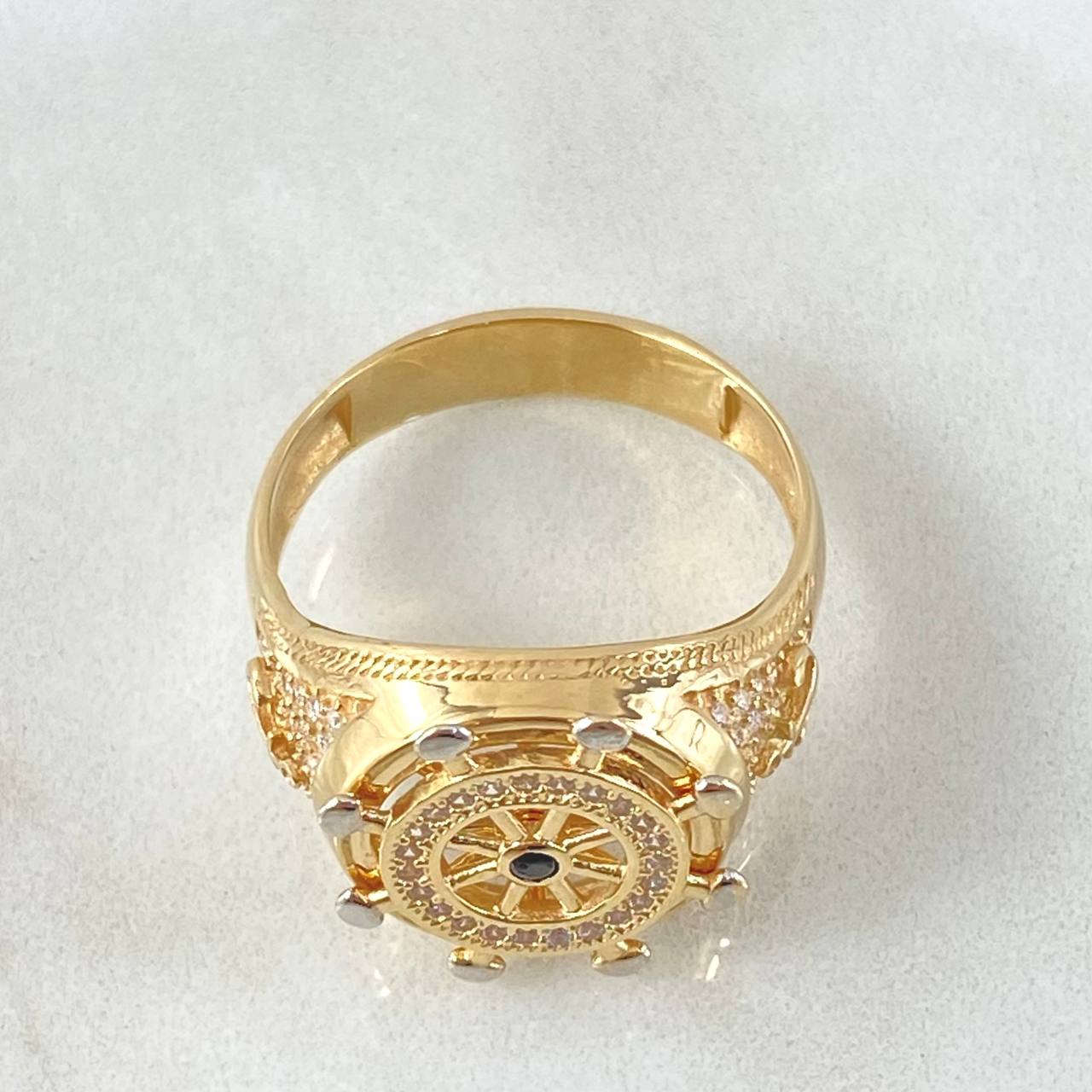 Anillo Timon Movil 9.25gr / T10 1/2 / Oro Amarillo 18K ©