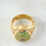 Anillo Bolsa Dinero 9.5gr / T9 / Dos Oros Amarillo Blanco 18K ©
