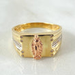 Anillo Virgen Milagrosa 5.4gr / T10 / Dos Oros Amarillo Rosa 18K ©