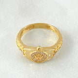 Anillo Correa Corona 3.3gr / T7 / Oro Amarillo 18K