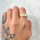 Anillo Correa Corona 3.3gr / T7 / Oro Amarillo 18K