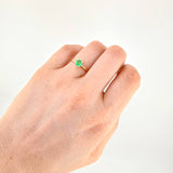Anillo Solitario Cuatro Garra Esmeraldas 47pts 1.6g / T6 1/4 Oro Amarillo 18K