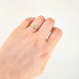 Anillo Solitario Seis Garra Esmeraldas 24pts 1.85g / T6 3/4 Oro Amarillo 18K