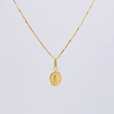 Set Cadena Veneciana + Dije Guadalupe / 1.45g / 45cm Oro Amarillo 18K