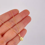 Set Cadena Veneciana + Dije Guadalupe / 1.45g / 45cm Oro Amarillo 18K