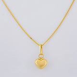 Set Cadena Veneciana + Dije Corazon / 1.25g / 40cm Oro Amarillo 18K